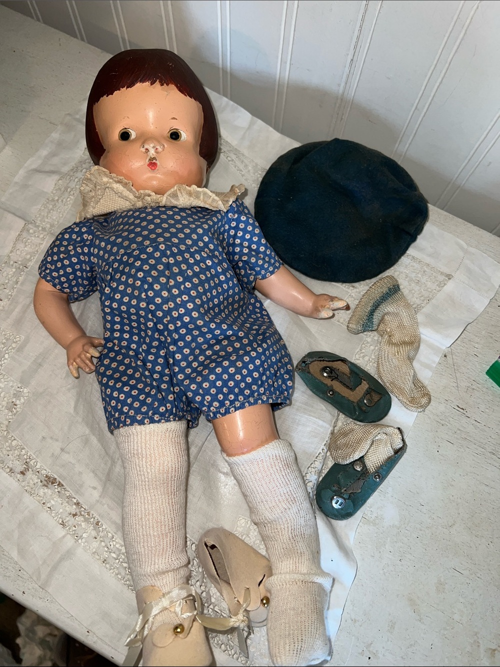 1930s Effanbee Patsy composition doll 14”